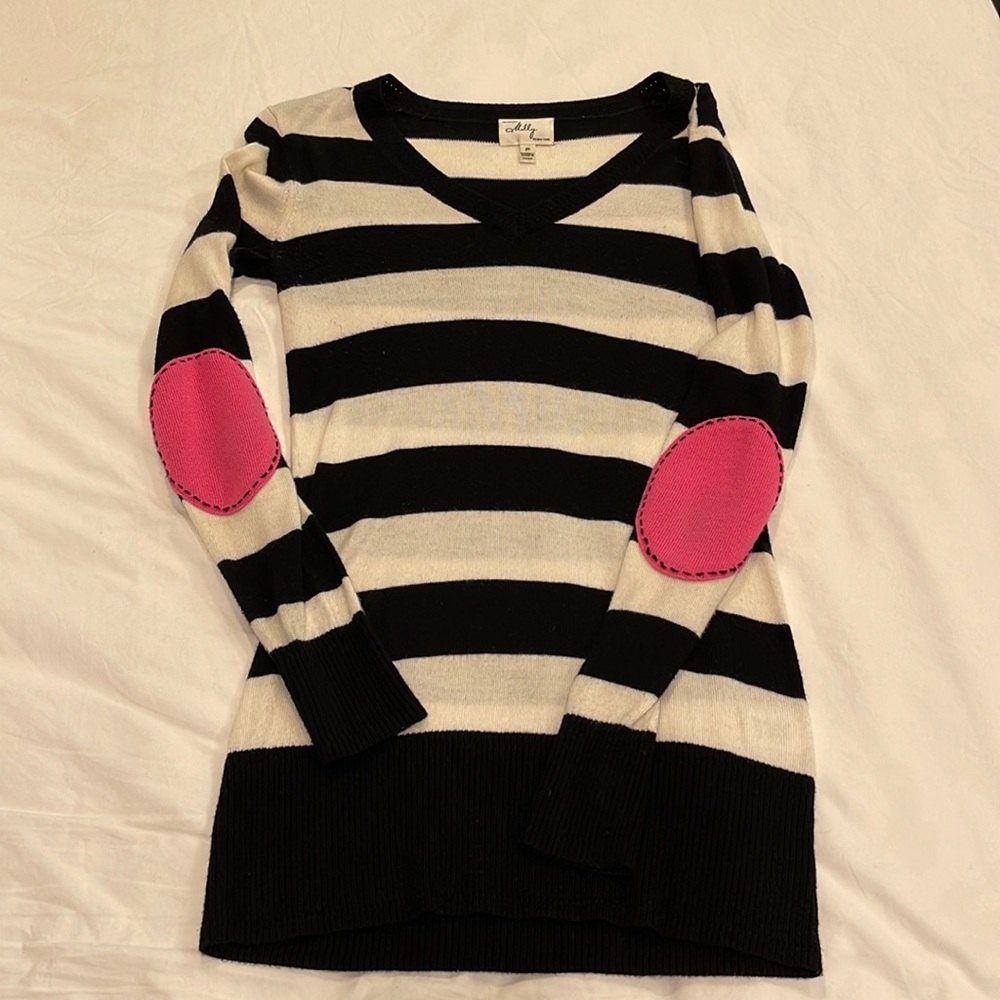 Milly striped v-neck sweater